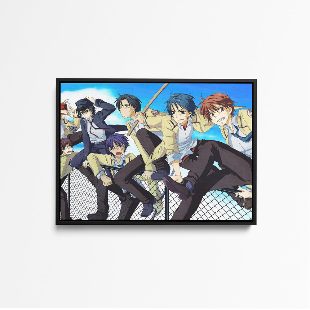 tableau-angel-beats-groupe-sur-grillage_3 front black