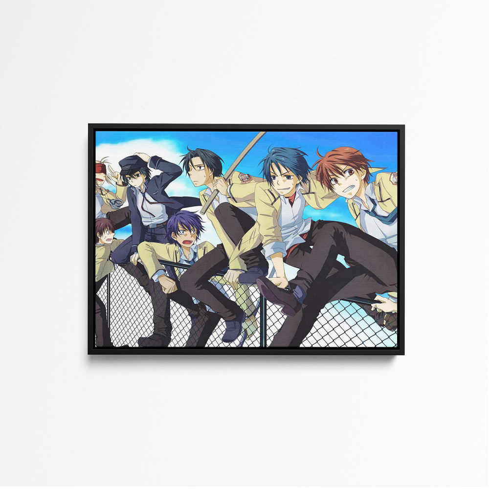 Tableau Angel Beats Groupe Sur Grillage