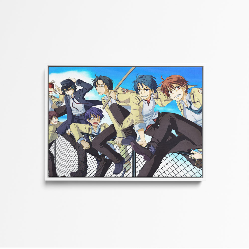 Tableau Angel Beats Groupe Sur Grillage