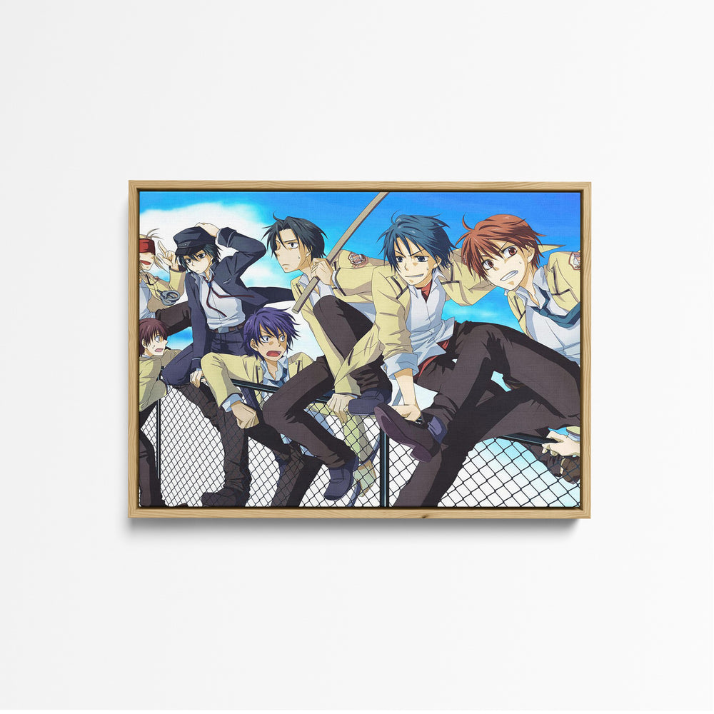 Tableau Angel Beats Groupe Sur Grillage