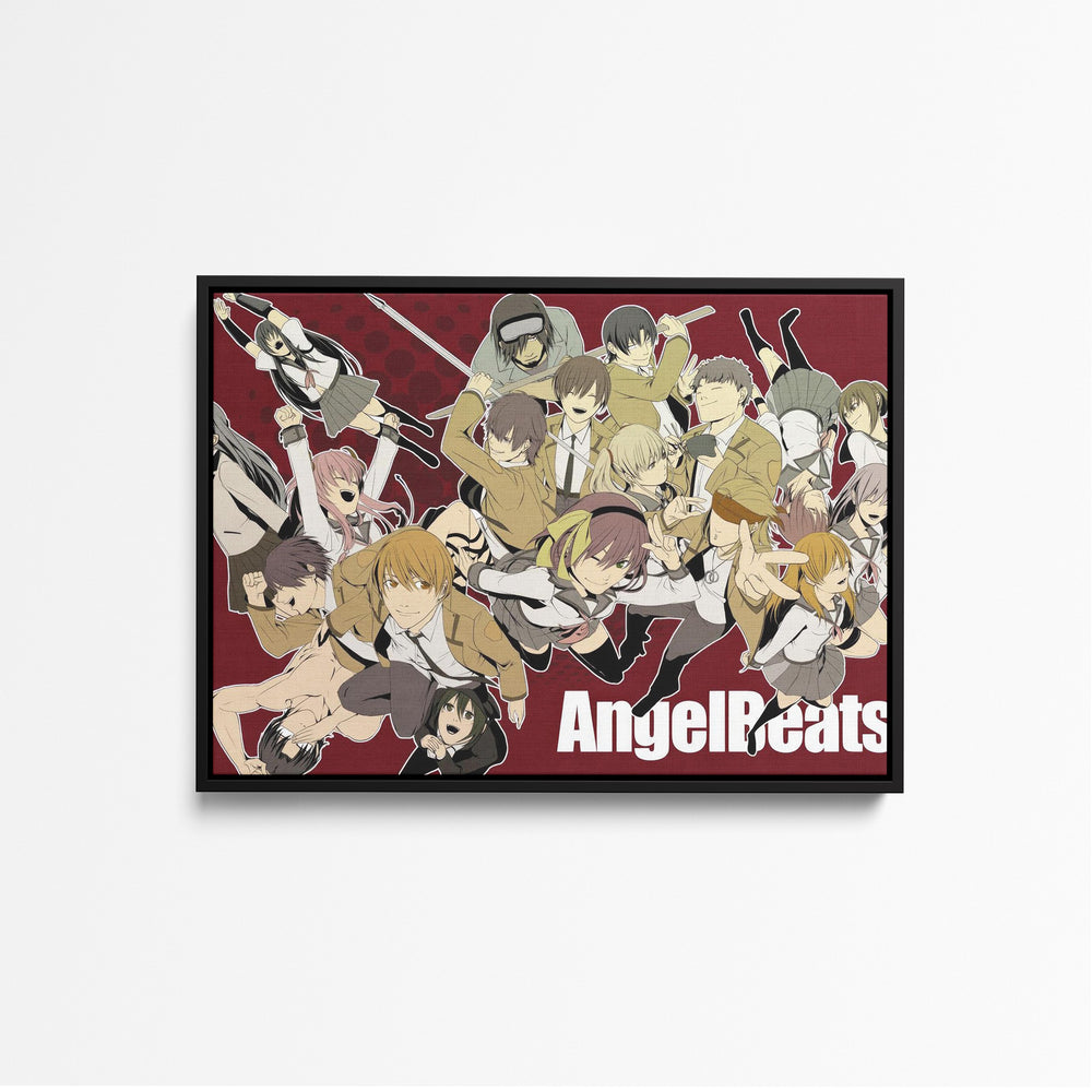 tableau-angel-beats-personnages-en-action_3 front black