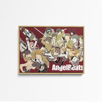 tableau-angel-beats-personnages-en-action_4 front wood