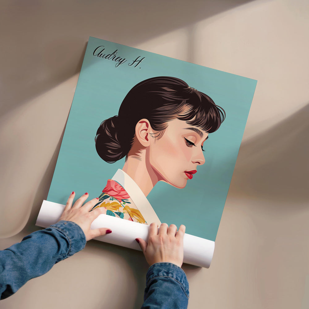 Tableau Hepburn Elegante