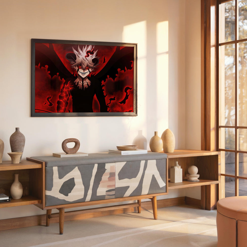 Tableau Black Clover Demon Au Rire