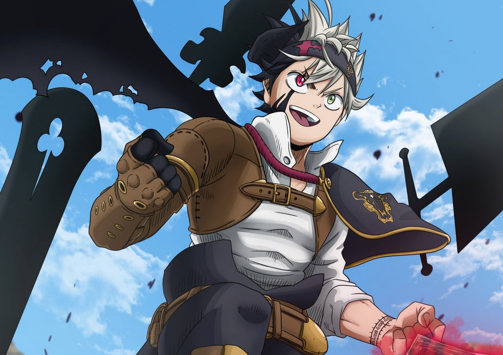 Tableau Black Clover Guerrier Determine Volant