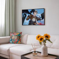 Tableau Black Clover Guerrier Determine Volant