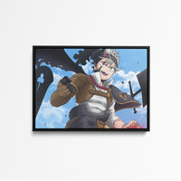 Tableau Black Clover Guerrier Determine Volant