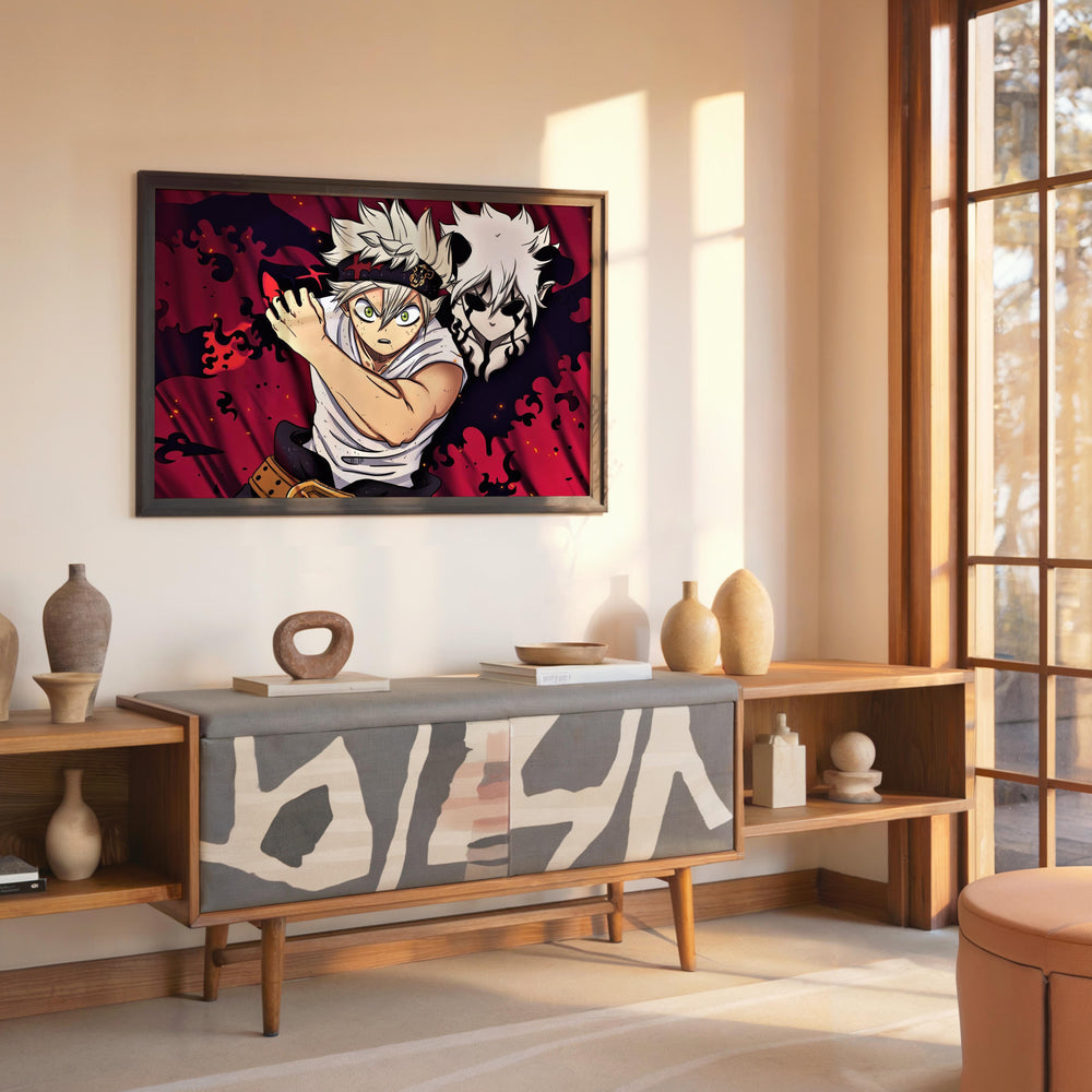 Tableau Black Clover Guerrier Et Ombre