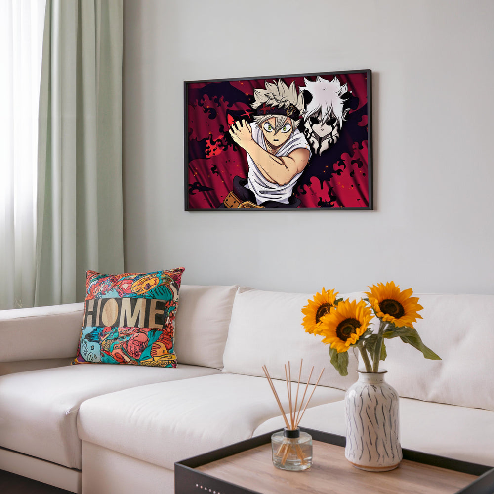 Tableau Black Clover Guerrier Et Ombre