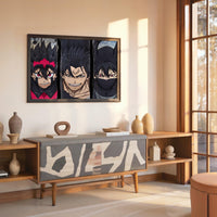 Tableau Black Clover Personnages Determines Confrontation