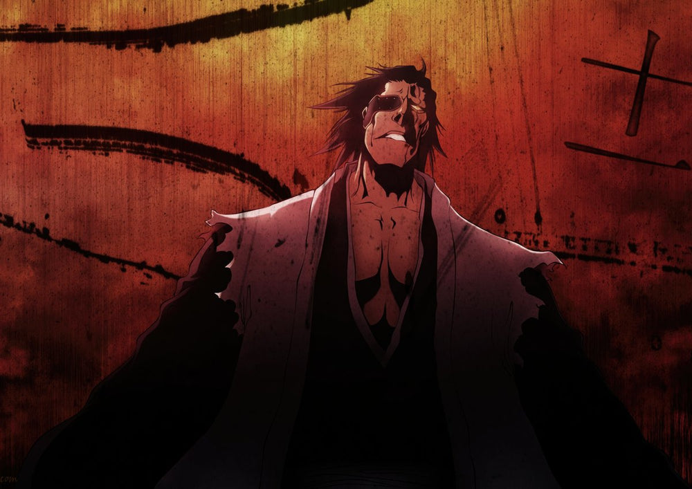 Tableau Bleach Guerrier Determine Sombre