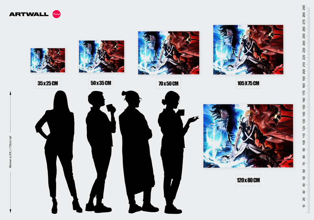 Tableau Bleach Guerrier Energie Surnaturelle