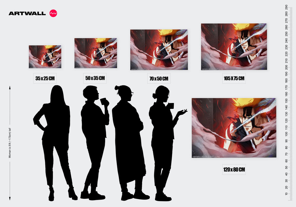 Tableau Bleach Guerrier Energique Combat