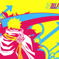 Tableau Bleach Guerrier Energique Flamboyant