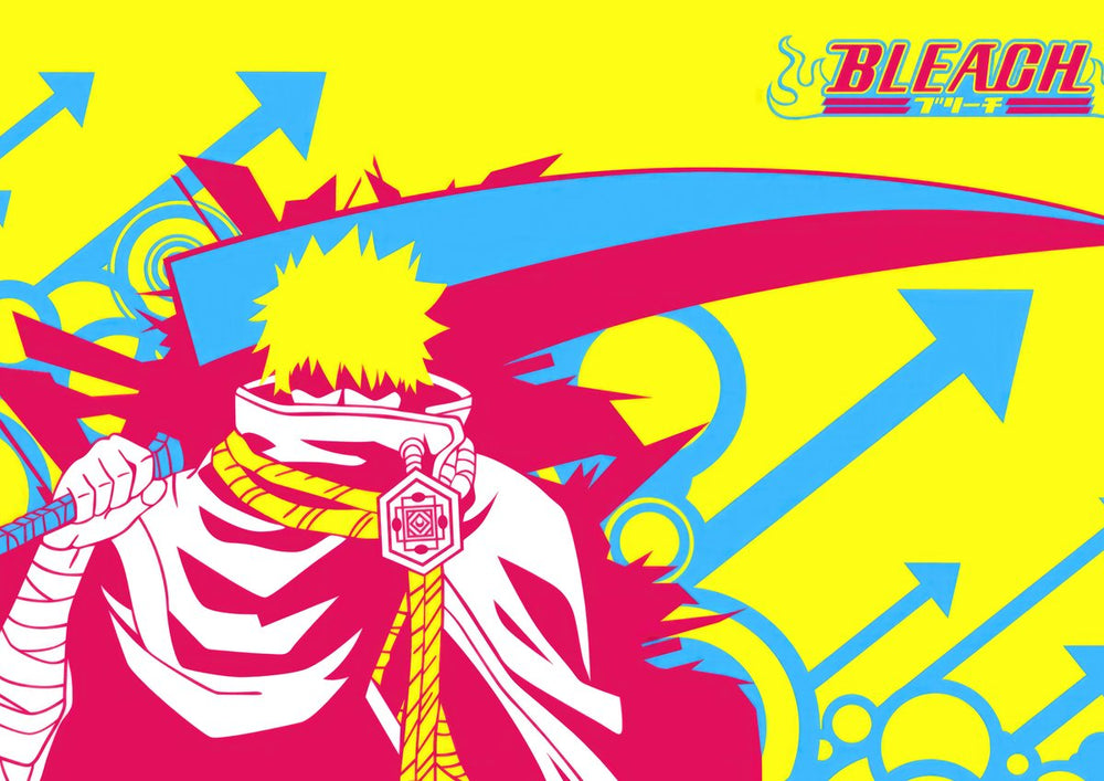 Tableau Bleach Guerrier Energique Flamboyant