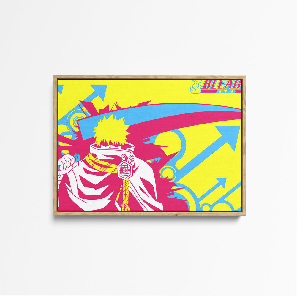 Tableau Bleach Guerrier Energique Flamboyant