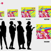 Tableau Bleach Guerrier Energique Flamboyant