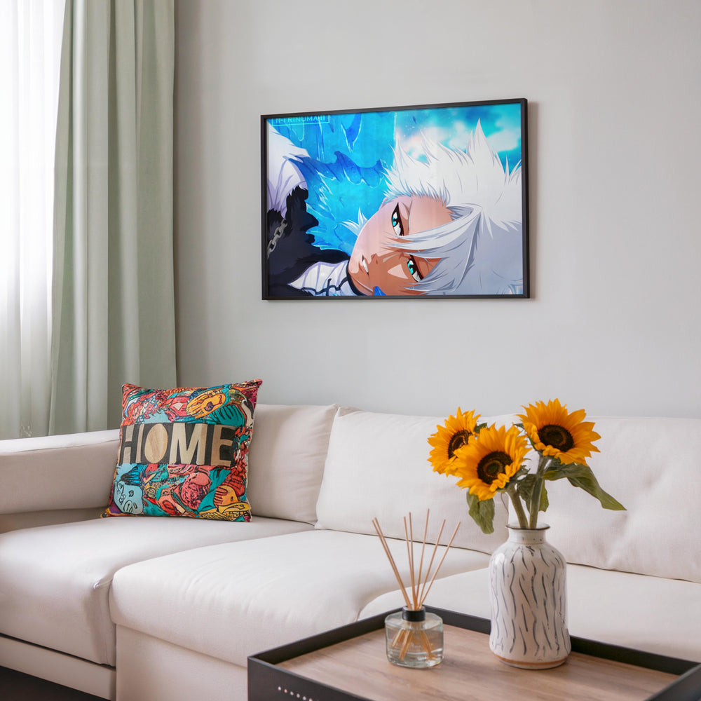 Tableau Bleach Guerrier Gele Celeste