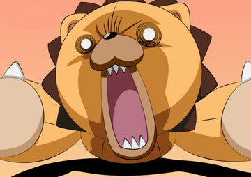 Tableau Bleach Lion Enrage Rugissant