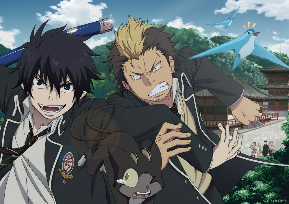 Tableau Blue Exorcist Combat Scolaire Magique