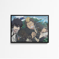 Tableau Blue Exorcist Combat Scolaire Magique