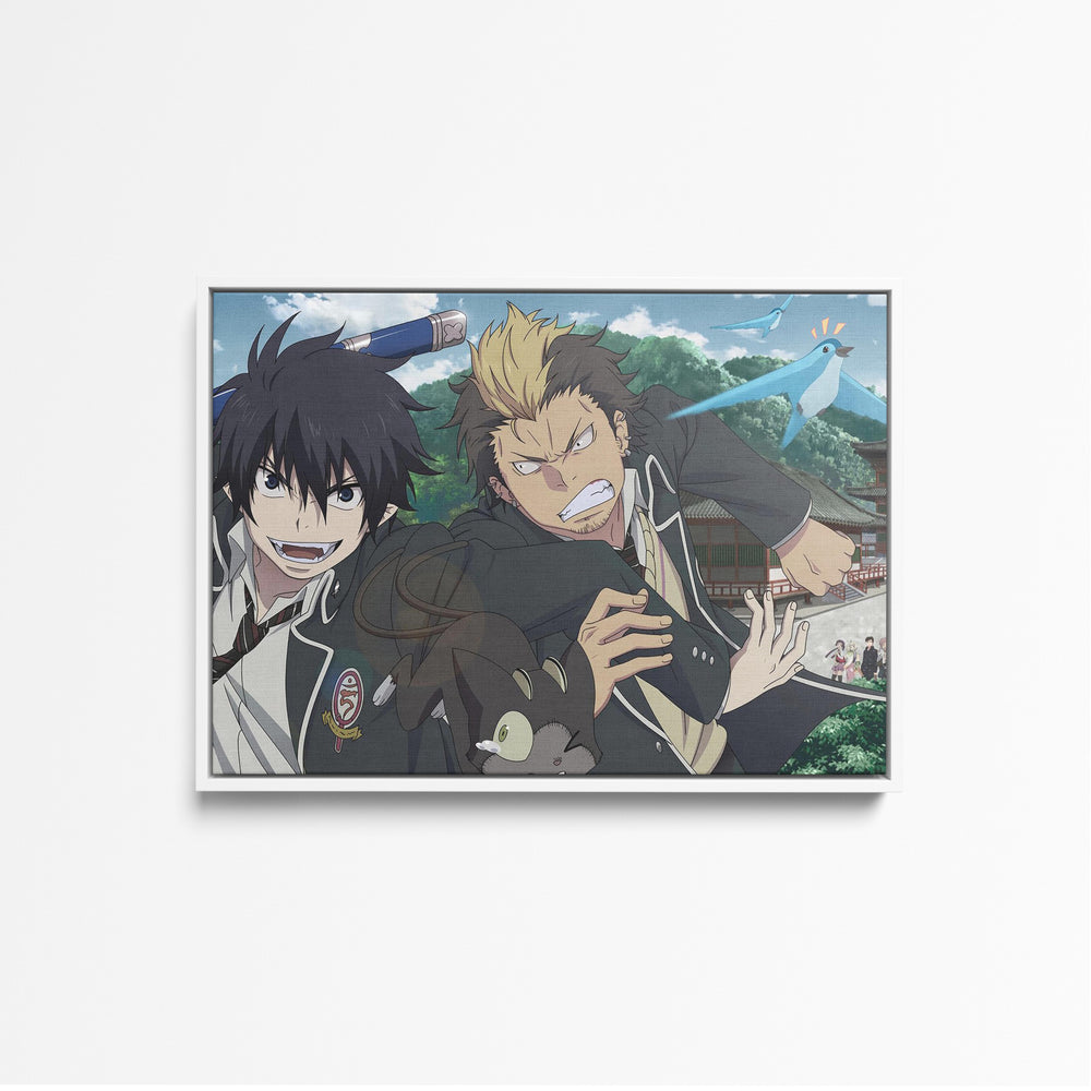 Tableau Blue Exorcist Combat Scolaire Magique