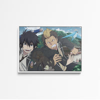 Tableau Blue Exorcist Combat Scolaire Magique