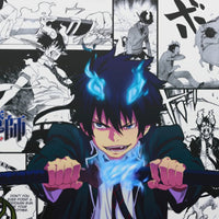 Tableau Blue Exorcist Epee Flamme Bleue
