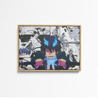 Tableau Blue Exorcist Epee Flamme Bleue