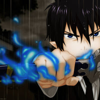 Tableau Blue Exorcist Epee Flammes Bleues