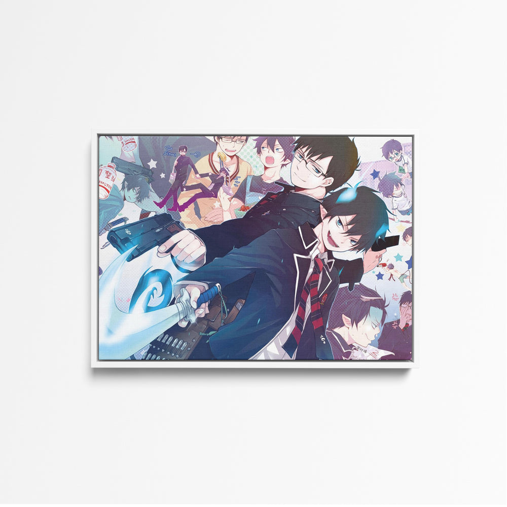 Tableau Blue Exorcist Freres Demoniaques Combattants