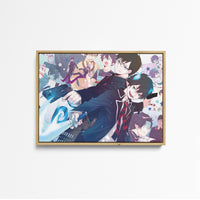 Tableau Blue Exorcist Freres Demoniaques Combattants
