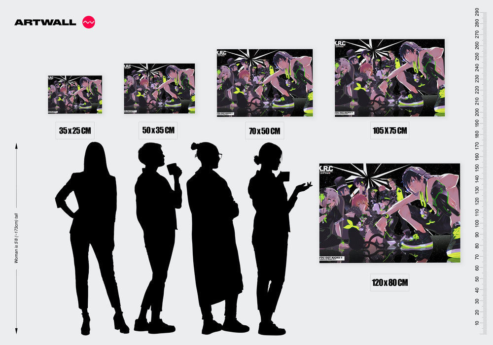 Tableau Blue Exorcist Jeunes Equipiers Neon