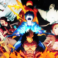 Tableau Blue Exorcist Personnages Energises Combattant