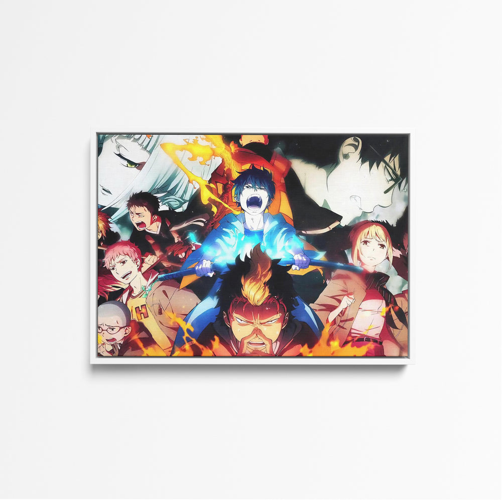 Tableau Blue Exorcist Personnages Energises Combattant