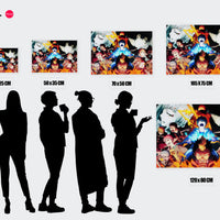 Tableau Blue Exorcist Personnages Energises Combattant
