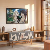 Tableau Blue Exorcist Personnages Sourire Maison