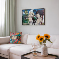 Tableau Blue Exorcist Personnages Sourire Maison