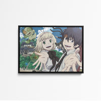 Tableau Blue Exorcist Personnages Sourire Maison