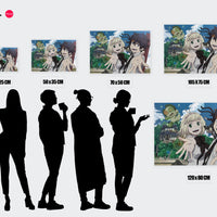 Tableau Blue Exorcist Personnages Sourire Maison