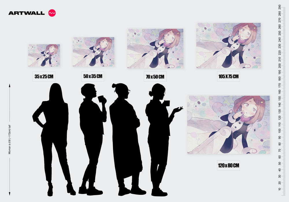 Tableau Boku No Hero Aspirations Lunaires Douces