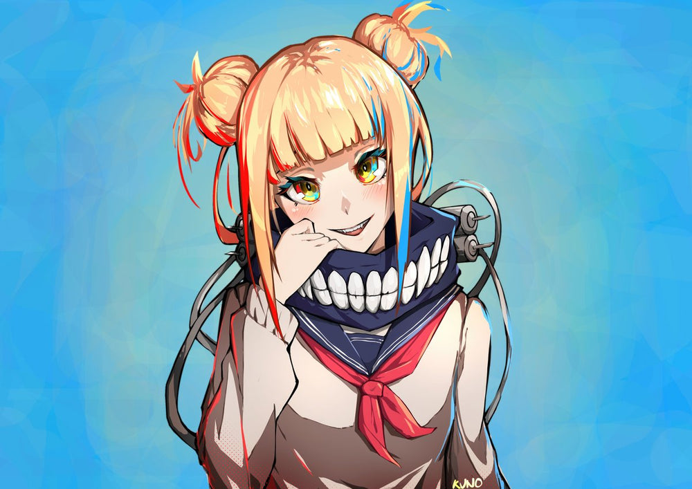 Tableau Boku No Hero Blonde Souriante Mysterieuse