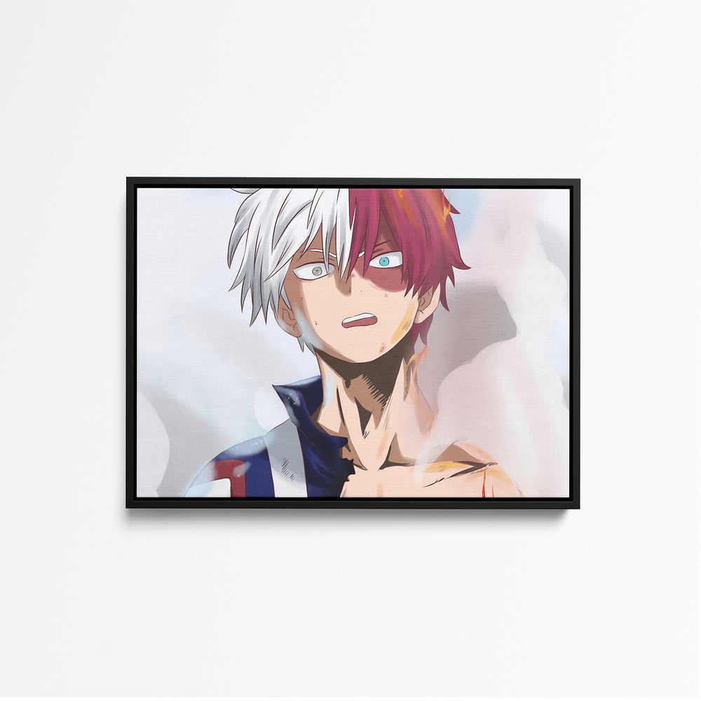 Tableau Boku No Hero Cheveux Bicolores Ardents
