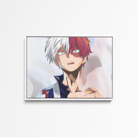 Tableau Boku No Hero Cheveux Bicolores Ardents