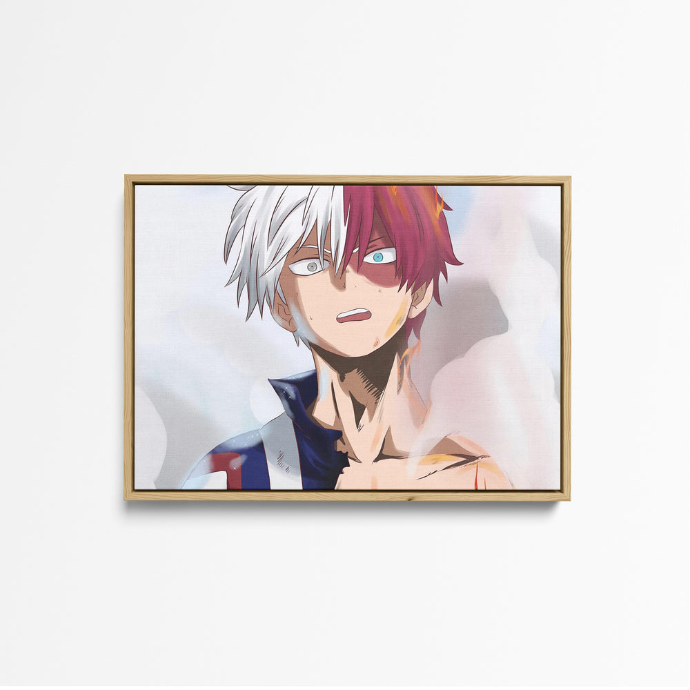 Tableau Boku No Hero Cheveux Bicolores Ardents
