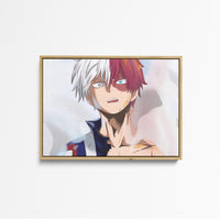 Tableau Boku No Hero Cheveux Bicolores Ardents