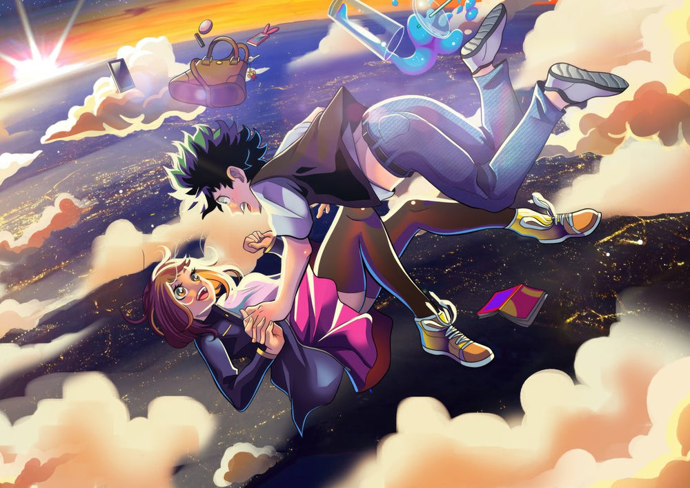 Tableau Boku No Hero Chute Romantique Celeste