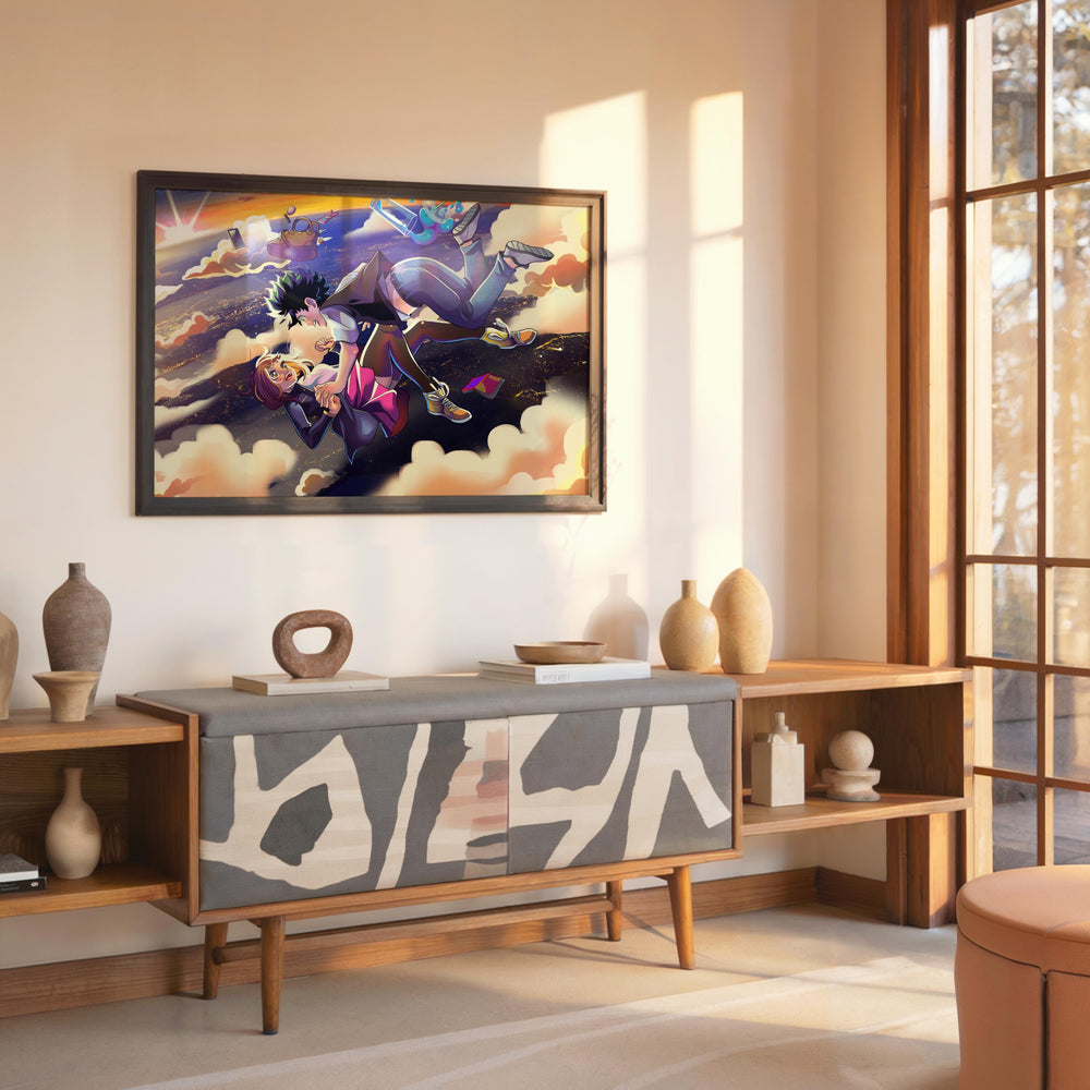 Tableau Boku No Hero Chute Romantique Celeste