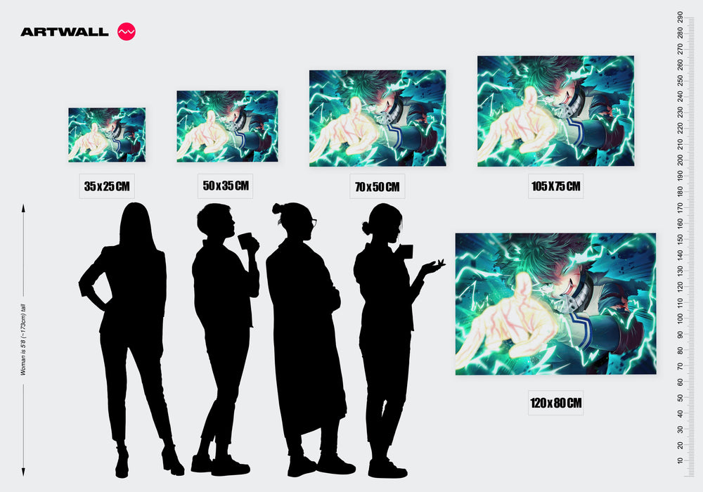 Tableau Boku No Hero Eclair Energetique Puissant