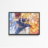Tableau Boku No Hero Glace Et Feu